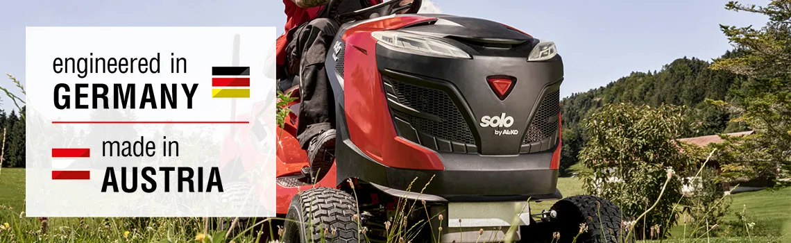 Engineered in Germany, made in Austria | solo® by AL-KO Comfort Pro Lawn Tractors